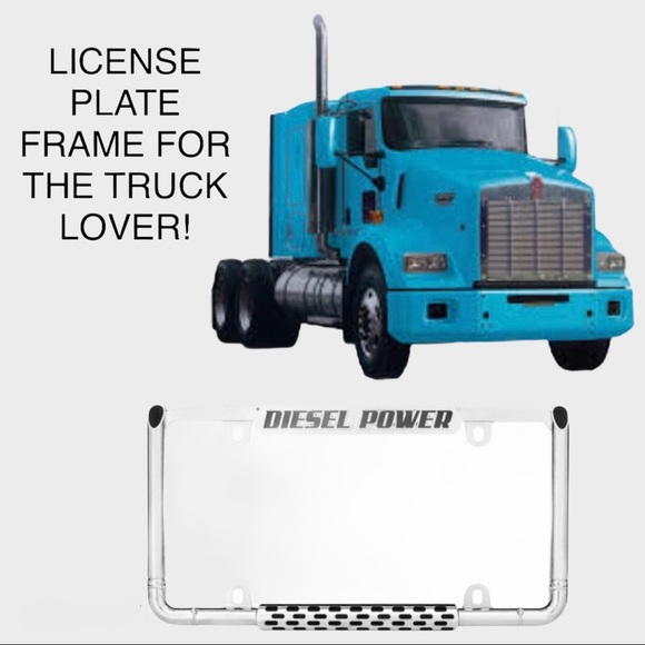 NWT Cruiser Accessories “Diesel Power” Chrome License Plate Frame - Picture 10 of 14